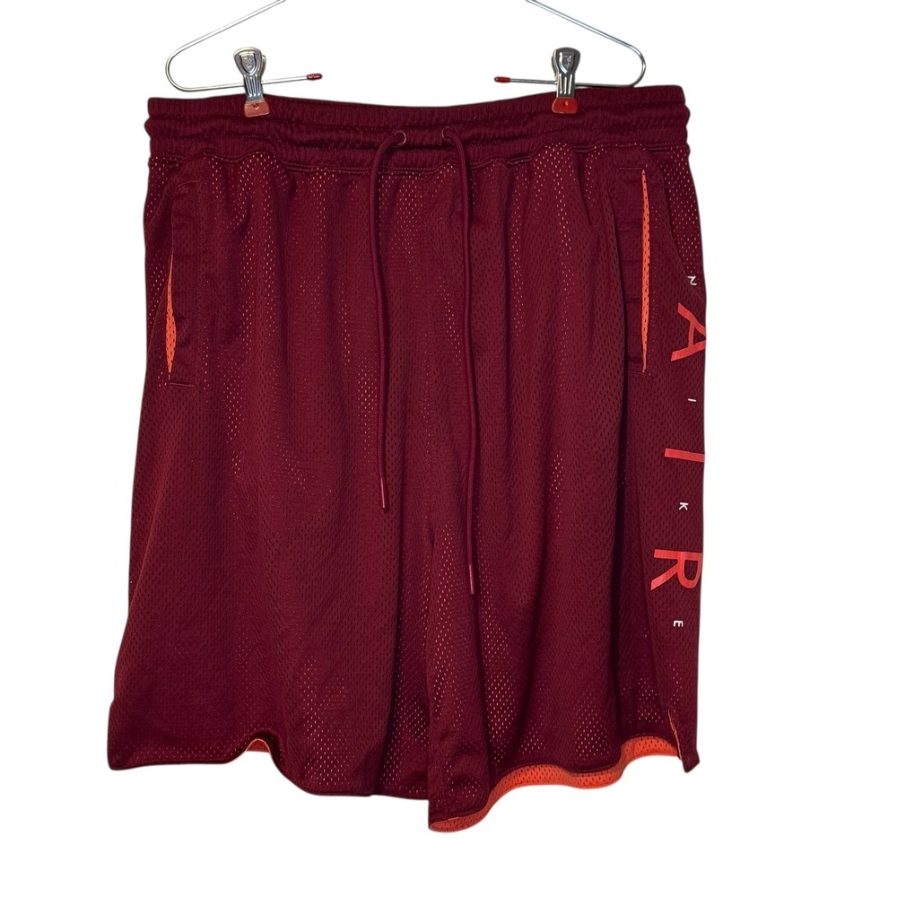 Nike Men's Shorts‎ Sportwear Dri-FIT Mesh Drawstring Pockets Mesh Burgundy XXL